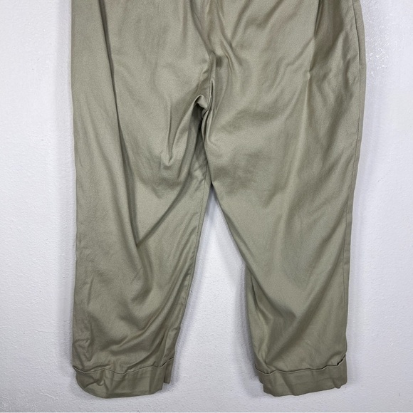 SIZE 2 PETITE ANN TAYLOR LOFT BEIGE KHAKI CROPPED CAPRI PANTS NEUTRAL OUTDOOR - Picture 7 of 9